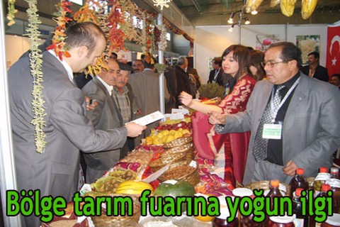 Bölge tarım fuarına yoğun ilgi