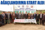 BÖLÜNMÜŞ YOL AĞAÇLANDIRILMASI START ALDI