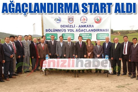 BÖLÜNMÜŞ YOL AĞAÇLANDIRILMASI START ALDI
