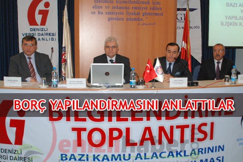 BORÇ YAPILANDIRMASINI ANLATTILAR