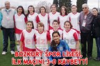 BOZKURT SPOR LİSESİ, İLK MAÇINI 3-0 KAYBETTİ