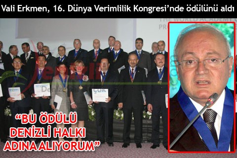 “BU ÖDÜLÜ DENİZLİ HALKI ADINA ALIYORUM”