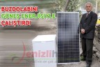 BUZDOLABINI GÜNEŞ ENERJİSİYLE ÇALIŞTIRDI