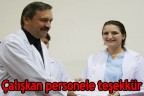 Çalışkan personele teşekkür