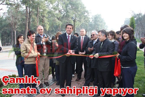 Çamlık, sanata ev sahipliği yapıyor