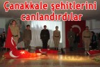 Çanakkale şehitlerini canlandırdılar