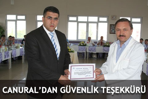 CANURAL’DAN GÜVENLİK TEŞEKKÜRÜ