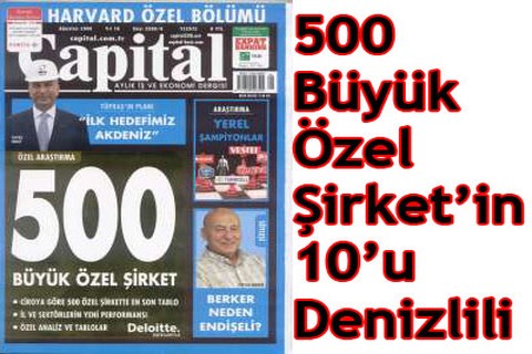 Capital’in 500’ünde 10 Denizlili