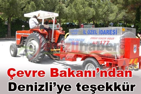 Çevre Bakanı’ndan Denizli’ye teşekkür