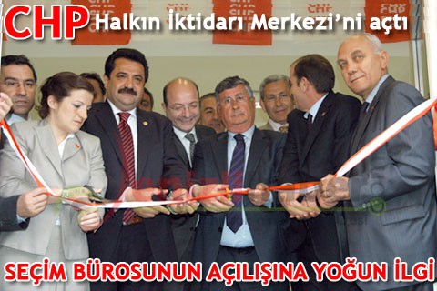 CHP HALKIN İKTİDARI MERKEZİ’Nİ AÇTI