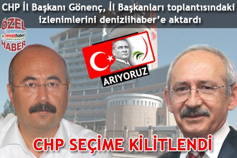 CHP SEÇİME KİLİTLENDİ