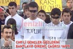 CHP’Lİ GENÇLER GÖZLERİNİ BANTLAYIP DİRENİŞ ÇAĞRISI YAPTI