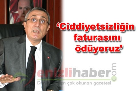 “Ciddiyetsizliğin faturasını ödüyoruz”