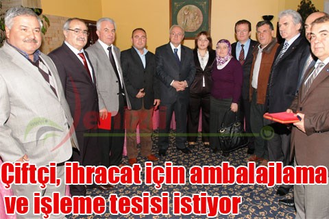 Çiftçi, ihracat için ambalajlama ve işleme tesisi istiyor