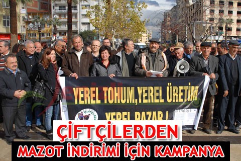 ÇİFTÇİLERDEN MAZOT İNDİRİMİ İÇİN KAMPANYA