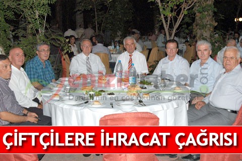 Çiftçilere ihracat çağrısı
