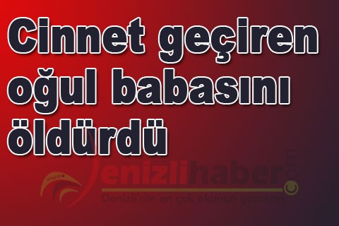 Cinnet geçiren oğul, babasını öldürdü