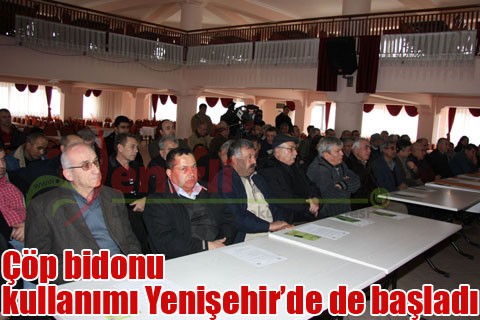 Çöp bidonu kullanımı Yenişehir’de de başladı
