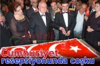 Cumhuriyet resepsiyonunda coşku