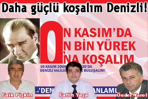 Daha güçlü koşalım Denizli!