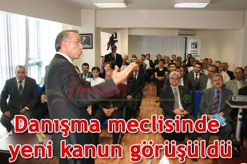 Danışma meclisinde yeni kanun görüşüldü