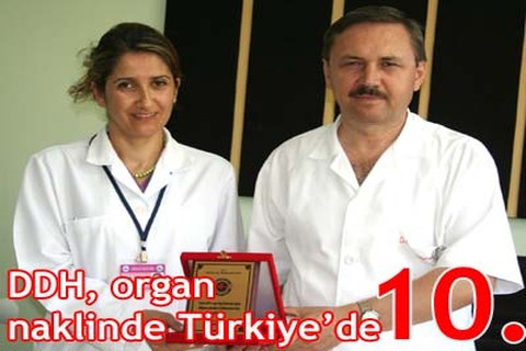 DDH, organ naklinde Türkiye 10’uncusu