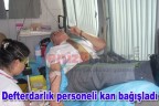 Defterdarlık personeli kan bağışladı