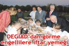 DEGİAD’dan görme engellilere iftar yemeği