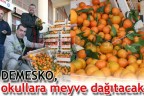 DEMESKO, okullara meyve dağıtacak