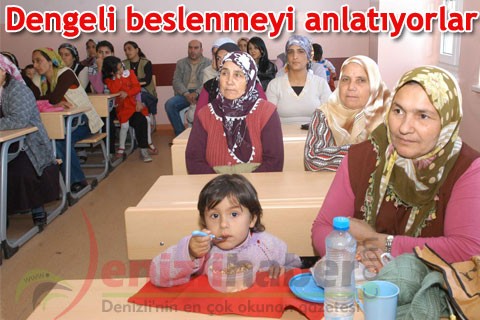 Dengeli beslenmeyi anlatıyorlar