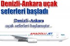 Denizli-Ankara uçak seferleri başladı