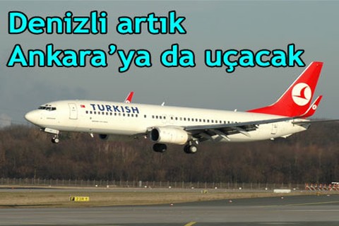 Denizli artık Ankara’ya da uçacak
