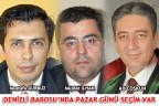 DENİZLİ BAROSU’NDA PAZAR GÜNÜ SEÇİM VAR