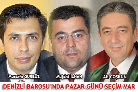 DENİZLİ BAROSU’NDA PAZAR GÜNÜ SEÇİM VAR