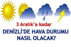 DENİZLİ’DE HAVA DURUMU NASIL OLACAK?