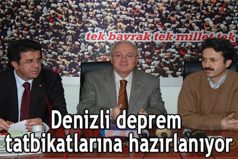 Denizli deprem tatbikatlarına hazırlanıyor