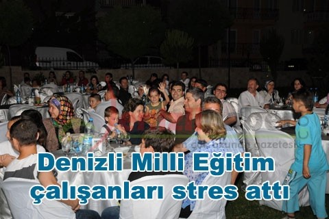 Denizli Milli Eğitim çalışanları stres attı