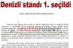 Denizli standı 1. seçildi