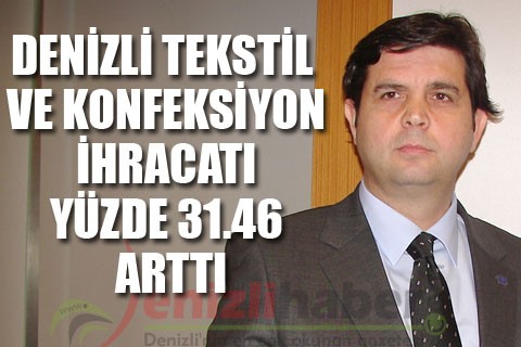 DENİZLİ TEKSTİL VE KONFEKSİYON İHRACATI YÜZDE 31.46 ARTTI
