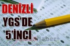 DENİZLİ YGS’DE 5’İNCİ