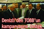 Denizli’den TOBB’un kampanyasına destek