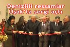 Denizlili ressamlar Uşak’ta sergi açtı