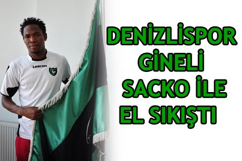 DENİZLİSPOR GİNELİ SACKO İLE EL SIKIŞTI