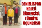 Denizlispor Koleji öğrencisi, Türkiye üçüncüsü