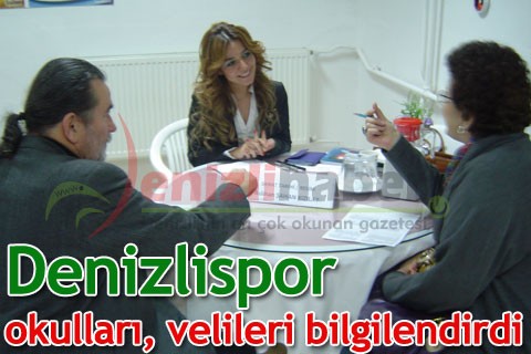 Denizlispor okulları, velileri bilgilendirdi