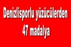 Denizlisporlu yüzücülerden 47 madalya