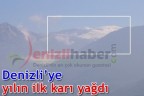 Denizli’ye yılın ilk karı yağdı