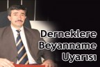 Derneklere uyarı