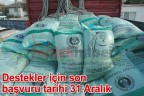 Destekler için son başvuru tarihi 31 Aralık