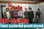 Dev-Lis’den, Tekel işçilerine grevli destek